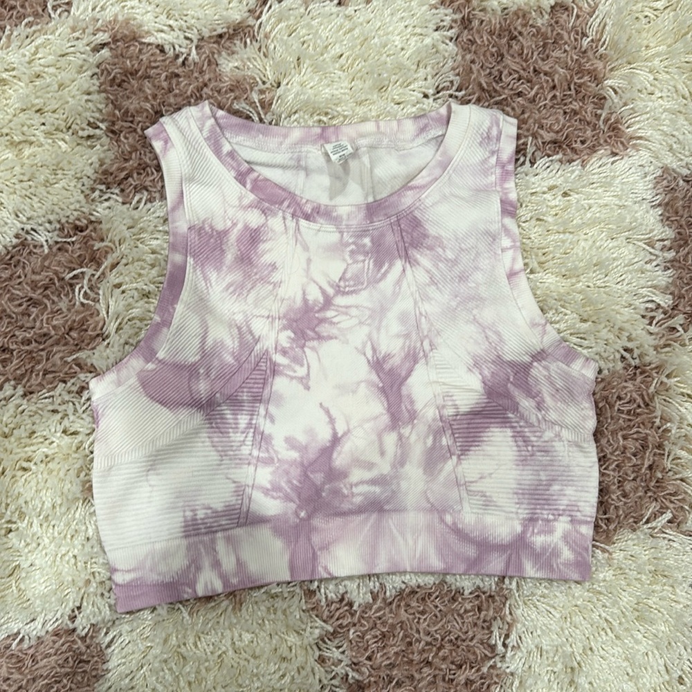 Aerie Offline Tie Dye High Neck Sports Bra